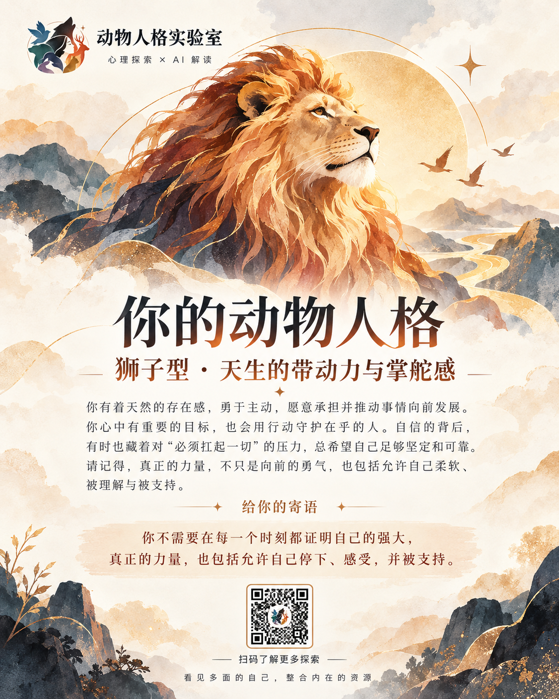 狮子分享卡样式参考